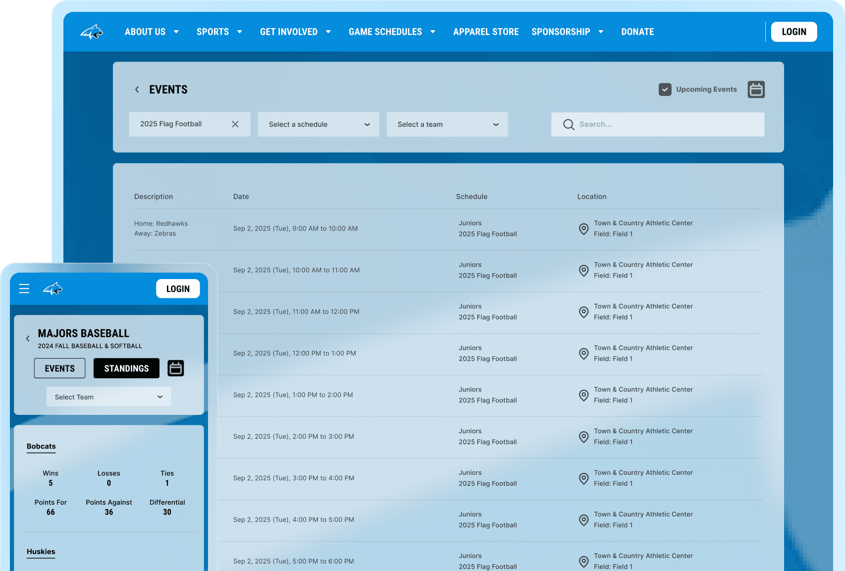 Youth Sports Registration Software