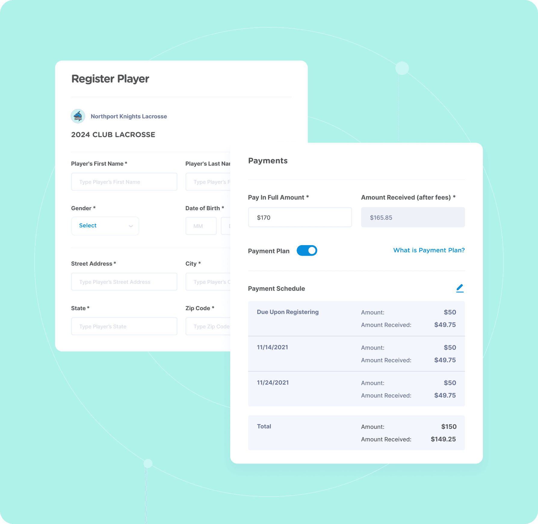 Online Registration for Lacrosse